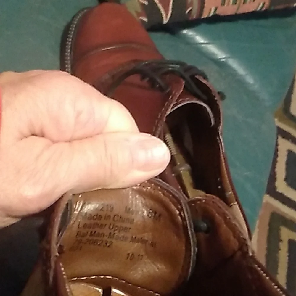 Dockers Oxfords 90-2219 Men's Size 8M Brown Leather Lace Up Shoes